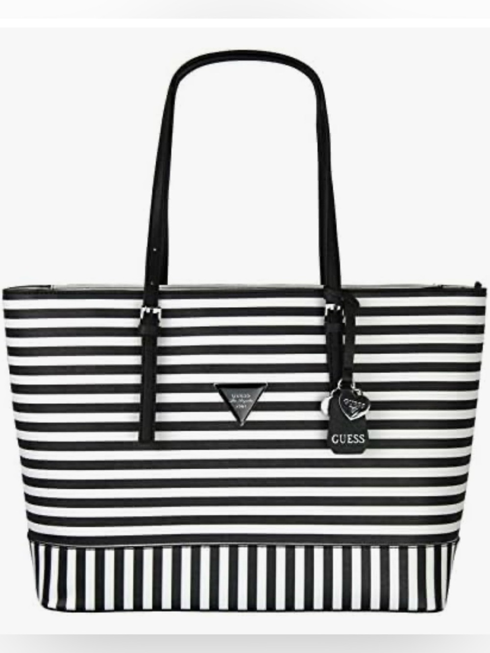 GUESS Saffiano Leather Balina Shopper Tote Bag